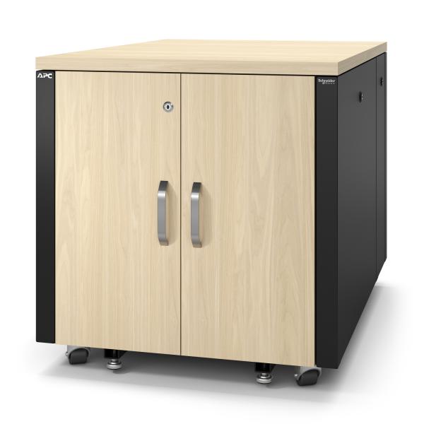 APC AR4012A rack 12U Rack indipendenti Nero, Colore acero (APC NetShelter - Rack [verticale] - insonorizzato - AC 100-230 V - acero - 12U - 19 - per P/N: SMTL1500RMI3UC, SRT2200RMXLAUS, SRTL3KRM1UC, SRTL3KRM1UNC, SRYL20K20RMXLT)ApcAR4012A