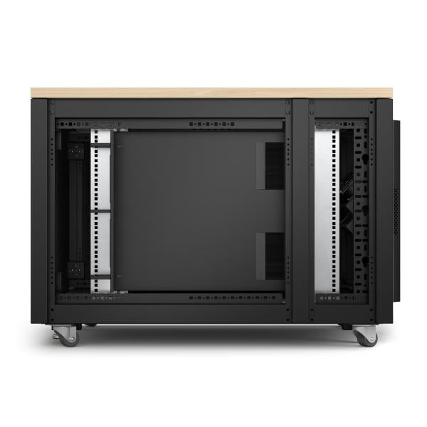 APC AR4012A rack 12U Rack indipendenti Nero, Colore acero (APC NetShelter - Rack [verticale] - insonorizzato - AC 100-230 V - acero - 12U - 19 - per P/N: SMTL1500RMI3UC, SRT2200RMXLAUS, SRTL3KRM1UC, SRTL3KRM1UNC, SRYL20K20RMXLT)ApcAR4012A