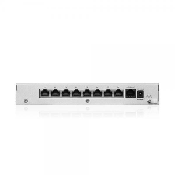 Zyxel USG FLEX 100H firewall [hardware] 3 Gbit/s (Zyxel USG FLEX 100 H 8 Gigabit user-definable ports 1*USB with 1 YR Entry Defense Pack)ZyxelUSGFLEX100H-EU0101F