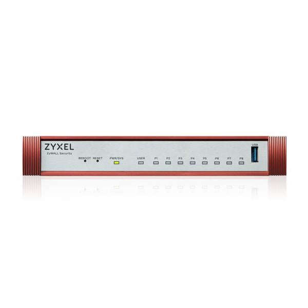 Zyxel USG FLEX 100H firewall [hardware] 3 Gbit/s (USG FLEX100 H SERIES 8 GIGABIT - USER-DEFINABLE PORTS 1USB [DEVIC)ZyxelUSGFLEX100H-EU0101F