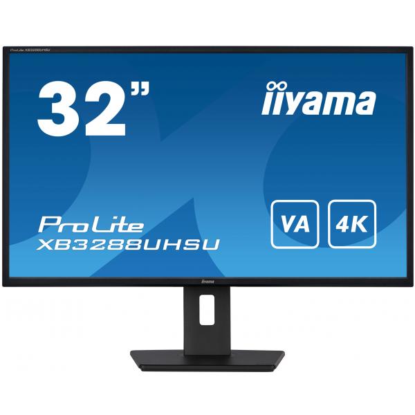 Iiyama ProLite XB3288UHSU-B5 Monitor PC 80 cm [31.5] 3840 x 2160 Pixel 4K Ultra HD LCD Nero (iiyama XB3288UHSU-B5 32 VA LCD)Iiyama4948570121335XB3288UHSU-B5