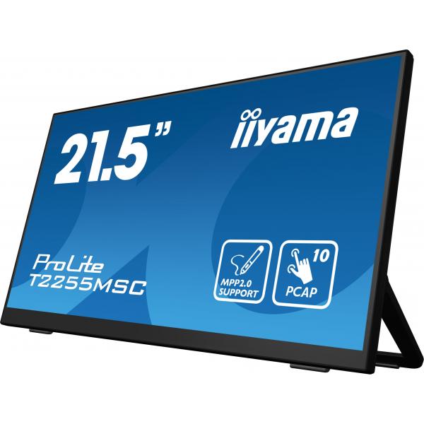 Iiyama ProLite T2255MSC-B1 Monitor PC 54,6 cm [21.5] 1920 x 1080 Pixel Full HD LCD Touch screen Nero (iiyama ProLite T2255MSC-B1 22' PCAP Full HD Touchscreen with Kickstand and MPP2.0 Pen Support)Iiyama4948570121625T2255MSC-B1