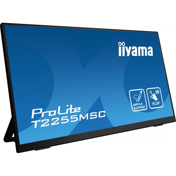 Iiyama ProLite T2255MSC-B1 Monitor PC 54,6 cm [21.5] 1920 x 1080 Pixel Full HD LCD Touch screen Nero (21.5 PROLITE T2255MSC-B1 Multi-Touch Monitor - 21.5 Black LED Touchscreen Monitor Full HD DisplayPort USB and HDMI)Iiyama4948570121625T2255MSC-B1