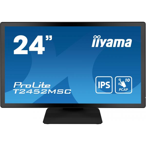 Iiyama ProLite T2452MSC-B1 Monitor PC 60,5 cm [23.8] 1920 x 1080 Pixel Full HD LCD Touch screen Multi utente Nero (iiyama ProLite T2452MSC-B1 - LED monitor - 24 [23.8 viewable] - touchscreen - 1920 x 1080 Full HD [1080p] - IPS - 400 cd/m - 1000:1 - 1...