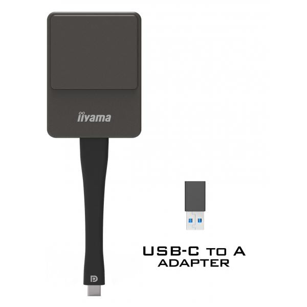 Iiyama WP D002C dongle Smart TV USB 4K Ultra HD Nero, Argento (WP D002C - Wireless presentation USB-C dongle)Iiyama4948570032891WPD002C