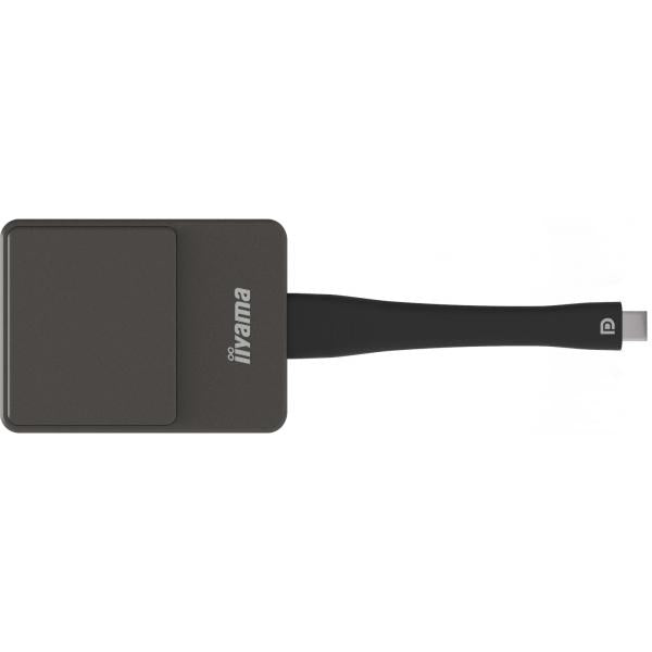 Iiyama WP D002C dongle Smart TV USB 4K Ultra HD Nero, Argento (WP D002C - Wireless presentation USB-C dongle)Iiyama4948570032891WPD002C