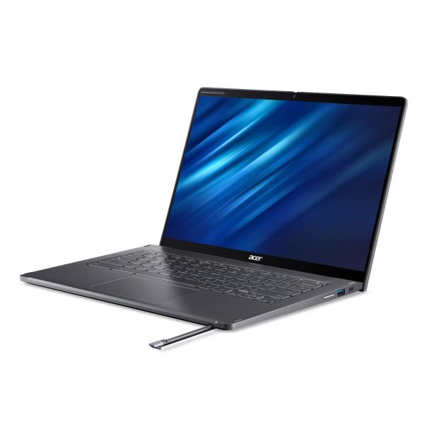 Acer Chromebook NX.KLNEK.001 laptop Intel Core i5 i5-1335U 35,6 cm [14] Touch screen WUXGA 8 GB LPDDR4x-SDRAM 256 GB SSD Wi-Fi 6E [802.11ax] ChromeOS Inglese UK Grigio (^SPIN I5-1335U 8GB/256GB CHR) - Versione UKAcer4711121532740NX.KLNEK.001