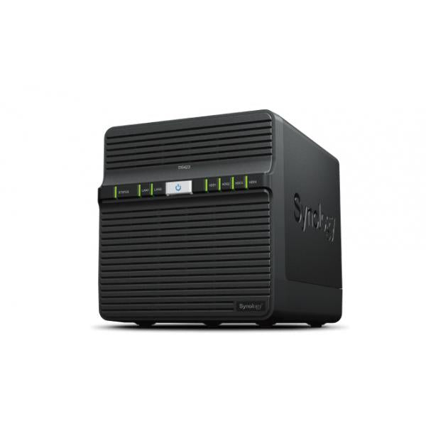 Synology DS423 NAS Realtek RTD1619B 2 GB DDR4 48 TB HDD DiskStation Manager Nero (Synology DS423 48TB [Synology HAT5300] 4 bay - a Secure Sharing and Syncing Safely access and share files and media from anywhere; and keep friends; partners; or collab...