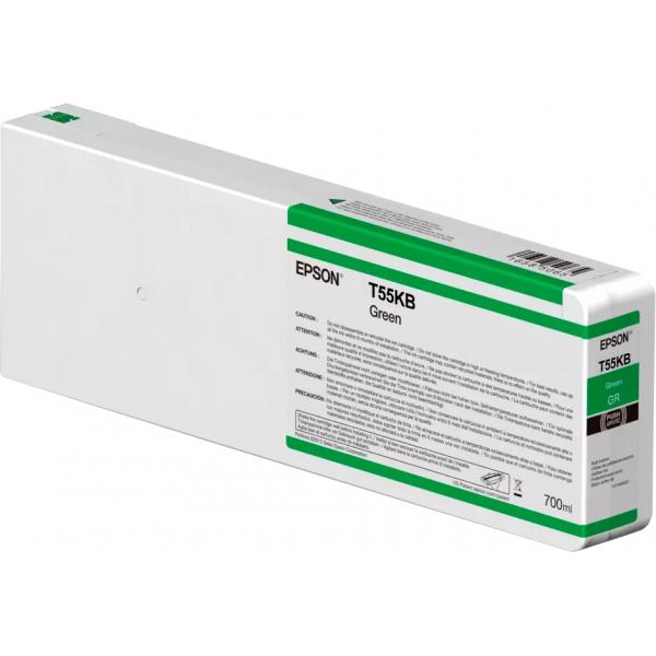 Epson Singlepack Green T55KB00 UltraChrome HDX/HD 700ml (T55KB GREEN INK CARTRIDGE - 700ML)EpsonC13T55KB00