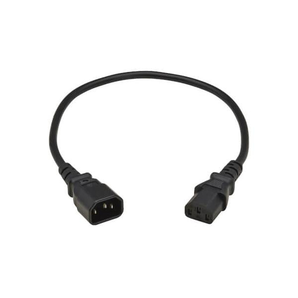 Eaton P004-P5M-EU cavo di alimentazione Nero 0,5 m IEC C13 IEC C14 (Eaton Tripp Lite Series - Power cable - IEC 60320 C14 to power IEC 60320 C13 - 250 V - 10 A - 50 cm - black - Europe - for P/N: B020-U16-19-IPF, B020-U16-19-IPG, B020-U16-19-KF, B020...