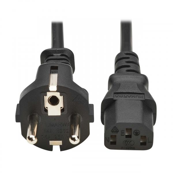 Eaton P054-03M-EU cavo di alimentazione Nero 3 m CEE7/7 IEC C13 (PDU POWER CORD C13 TO SCHUKO - [CEE 7/7] - 10A 250V H05VV-F 3M)EatonP054-03M-EU