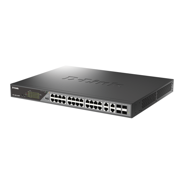 D-Link DSS-200G-28MPP switch di rete Gestito L2 Gigabit Ethernet [10/100/1000] Supporto Power over Ethernet [PoE] 1U Grigio (28-Port Gigabit Ethernet PoE++ Surveil)D-linkDSS-200G-28MPP