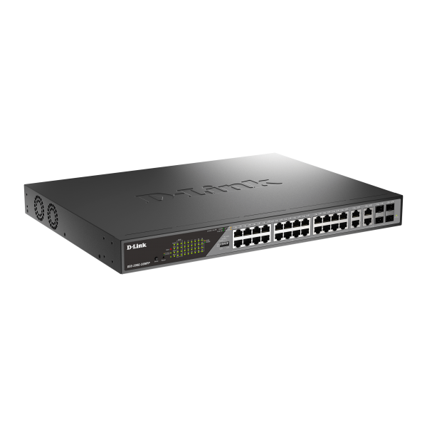 D-Link DSS-200G-28MPP switch di rete Gestito L2 Gigabit Ethernet [10/100/1000] Supporto Power over Ethernet [PoE] 1U Grigio (28-Port Gigabit Ethernet PoE++ Surveil)D-linkDSS-200G-28MPP
