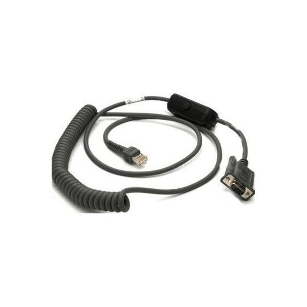 Motorola CBA-R31-C09ZAR cavo seriale Nero 2,8 m (CABLE - RS232: 9 FT. [2.8M] - COILED NCR 7448)ZebraCBA-R31-C09ZAR