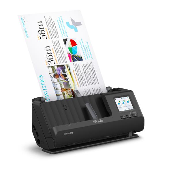 Epson ES-C380W Scanner con ADF + alimentatore di fogli 600 x 600 DPI A4 Nero (Epson ES-C380W - scanner med papirf?dn)Epson8715946718279B11B269401