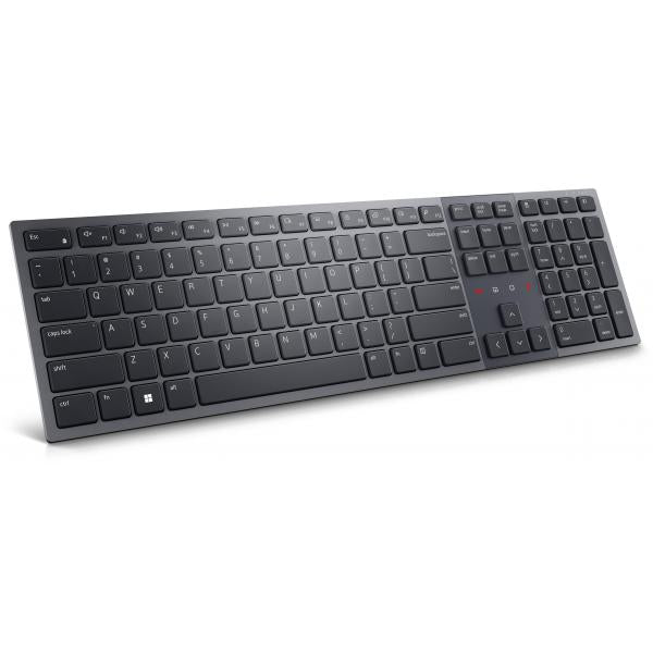 DELL Tastiera per la collaborazione Pro Premium - KB900 - Inglese [Regno Unito] [QWERTY] (Dell Pro Premium Collaboration KB900 - Keyboard - collaboration - backlit - wireless - 2.4 GHz, Bluetooth 5.1 - QWERTY - UK - graphite - with 3 years NBD Advanc...