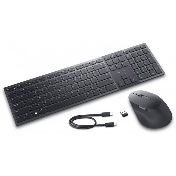 DELL Tastiera e mouse per la collaborazione Pro Premium - KM900 - Inglese [Regno Unito] [QWERTY] (DELL PREMIER COLLABORATION - KEYBOARD AND MOUSE - KM900 - UK) - Versione UKDellKM900-GR-UK