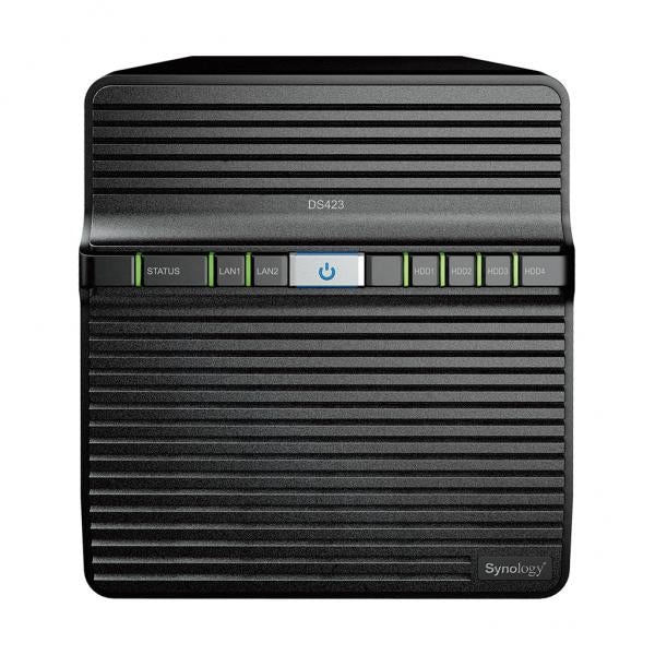 Synology DiskStation DS423 NAS Desktop Realtek RTD1619B 2 GB DDR4 24 TB HDD DiskStation Manager Nero (Synology DS423 24TB [Synology HAT3300] 4 bay - a Secure Sharing and Syncing Safely access and share files and media from anywhere; and keep friends;...