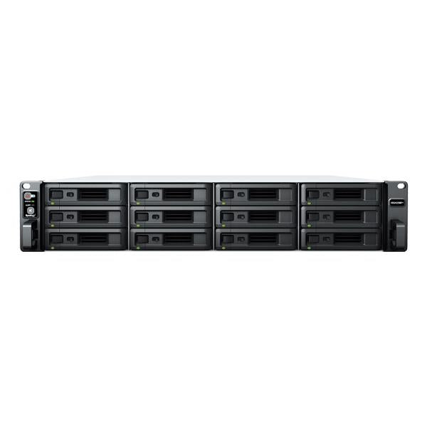 Synology RackStation RS2423RP+ NAS Armadio [2U] Ryzen Embedded V1780B 8 GB DDR4 72 TB HDD DiskStation Manager Nero (Synology RS2423RP+ 72TB [Synology HAT3300] 12 bay NAS - AMD Ryzen V1780B; 8GB DDR4 ECC [supports max 32GB]; 2 x 10GbE; 2 x 1GbE; suppo...