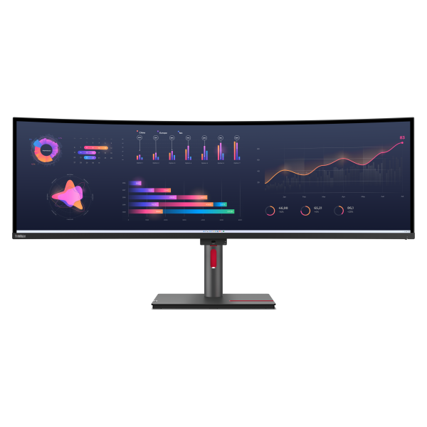 Lenovo ThinkVision P49w-30 Monitor PC 124,5 cm [49] 5120 x 1440 Pixel DQHD LED Nero (Lenovo ThinkVision P49w-30)Lenovo019680236209263DBRAT1UK