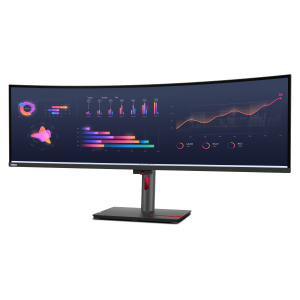 Lenovo ThinkVision P49w-30 Monitor PC 124,5 cm [49] 5120 x 1440 Pixel DQHD LED Nero (Lenovo ThinkVision P49w-30)Lenovo019680236209263DBRAT1UK