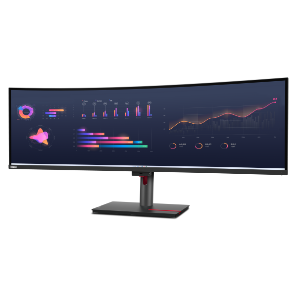 Lenovo ThinkVision P49w-30 Monitor PC 124,5 cm [49] 5120 x 1440 Pixel DQHD LED Nero (Lenovo ThinkVision P49w-30)Lenovo019680236209263DBRAT1UK