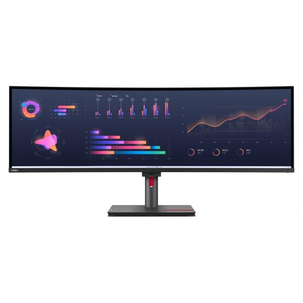 Lenovo ThinkVision P49w-30 Monitor PC 124,5 cm [49] 5120 x 1440 Pixel DQHD LED Nero (Lenovo ThinkVision P49w-30)Lenovo019680236209263DBRAT1UK