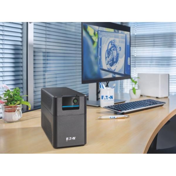 Eaton 5E Gen2 900 USB gruppo di continuità [UPS] A linea interattiva 0,9 kVA 480 W 2 presa[e] AC (5E Gen2 900 Usb - Uninterruptible Power Supply - [Ups] Line-Interactive 0.9 Kva 480 W 2 Ac Outlet[S] - Warranty: 12M)Eaton35533407042535E900UF