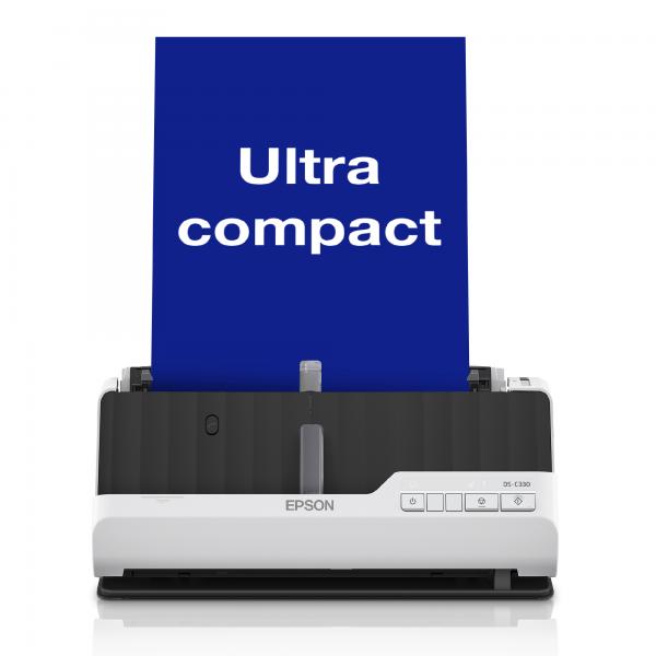 Epson DS-C330 Scanner con ADF + alimentatore di fogli 600 x 600 DPI A4 Nero, Bianco (Epson DS-C330 Scanner Letter Input: 30BitsColor)Epson8715946720494B11B272401BY