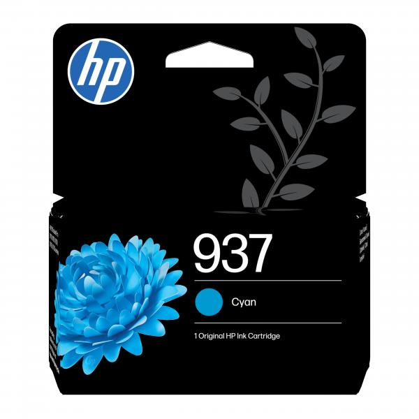HP Cartuccia di inchiostro ciano originale 937 (Tinte HP 937 / 4S6W2NE Cyan)Hp4S6W2NE