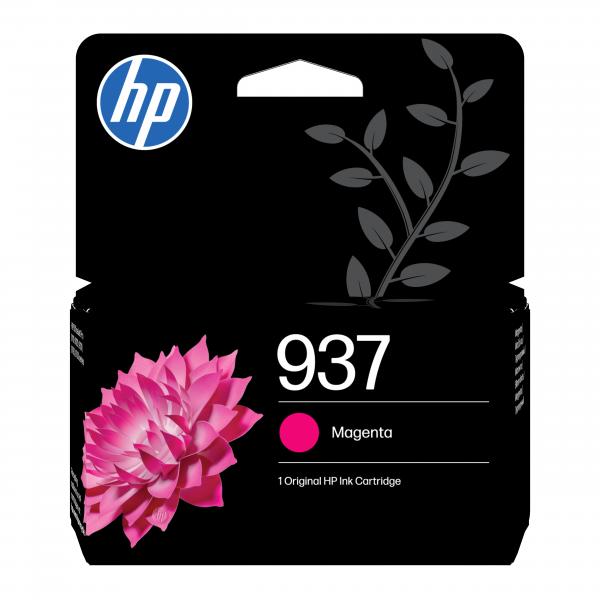 HP Cartuccia di inchiostro magenta originale 937 (Tinte HP 937 / 4S6W3NE Magenta)Hp4S6W3NE
