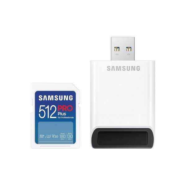 Samsung PRO Plus MB-SD512SB/WW memoria flash 512 GB SDXC UHS-I (512Sb/Ww Memory Card 512 Gb - Sdxc Uhs-I - Warranty: 12M)Samsung8806094788006MB-SD512SB/WW