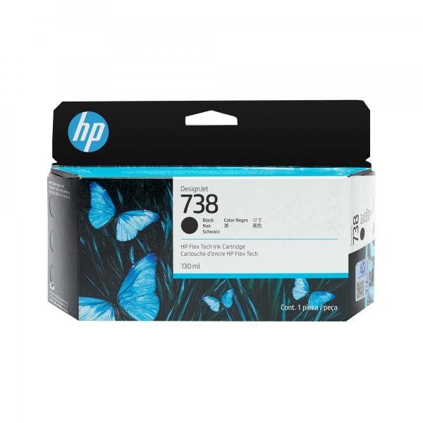 HP Cartuccia di inchiostro DesignJet 738 da 130 ml nero (738 130-ml Black DesignJet - ink cartridge - Warranty: 12M)Hp0196068358853498N4A