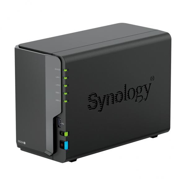Synology DiskStation DS224+ server NAS e di archiviazione Desktop Intel Celeron J4125 2 GB DDR4 0 TB Nero (SYNOLOGY DISK STATION NAS SERVER,RAID RAID 0, 1, JBOD)SynologyDS224+