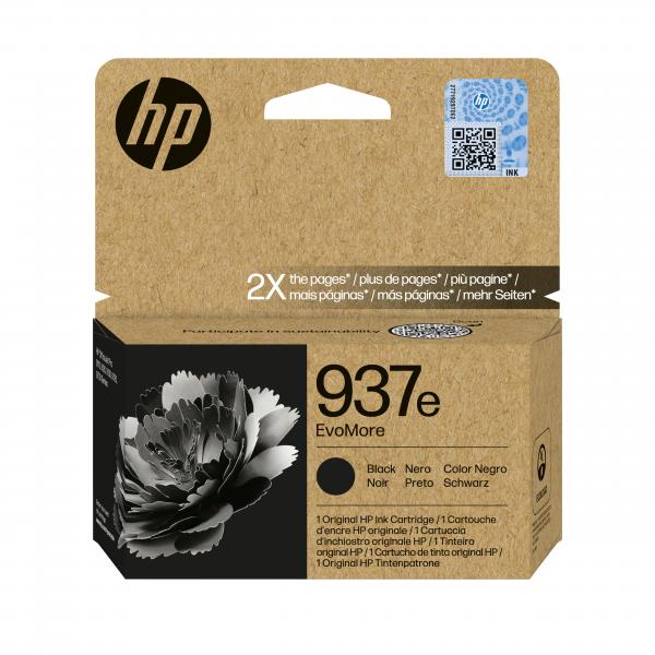 HP Cartuccia di inchiostro nero originale 937e EvoMore (HP 937E EvoMore Ink Cart Blk)Hp4S6W9NE
