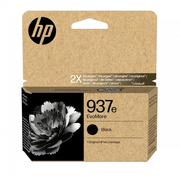 HP Cartuccia di inchiostro nero originale 937e EvoMore (HP 937E EvoMore Ink Cart Blk)Hp4S6W9NE