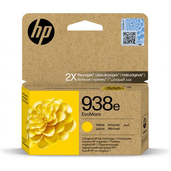 HP Cartuccia di inchiostro giallo originale 938e EvoMore (HP 938E EVOMORE YELLOW - ORIGINAL INK CARTRIDGE)Hp4S6Y1PE
