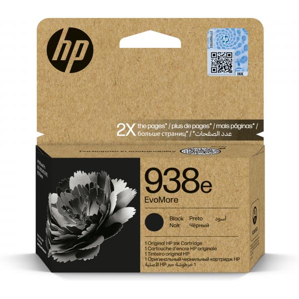 HP Cartuccia di inchiostro nero originale 938e EvoMore (HP 938E EVOMORE BLACK - ORIGINAL INK CARTRIDGE)Hp4S6Y2PE