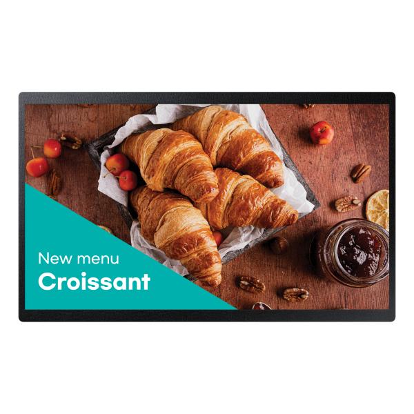 Samsung QB24C Pannello piatto per segnaletica digitale 61 cm [24] LED Wi-Fi 250 cd/m Full HD Nero Processore integrato Tizen 16/7 (Samsung QB24C - 24 Diagonal Class [23.8 viewable] - QBC Series LED-backlit LCD display - digital signage - Tizen OS - 1...