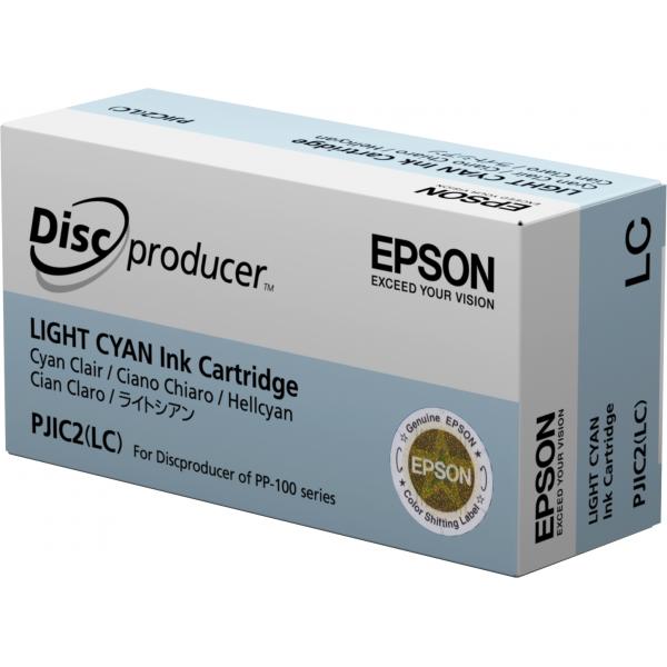 Epson C13S020689 cartuccia d'inchiostro 1 pz Originale Ciano chiaro (Epson Discproducer PJIC7[LC] - Cyan chiaro - originale - cartuccia d'inchiostro - per Discproducer PP-100, PP-100AP, PP-100II, PP-100IIBD, PP-100III, PP-100N, PP-100NII)EpsonC13S020689