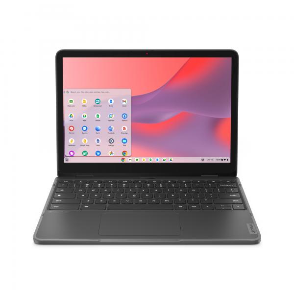 Lenovo 500e Yoga Chromebook Gen 4 Intel N N100 31 cm [12.2] Touch screen WUXGA 8 GB LPDDR5-SDRAM 64 GB eMMC Wi-Fi 6E [802.11ax] ChromeOS Inglese UK Grigio (^500E YOGA G4 N100 8/64 CHROME *S*) - Versione UKLenovo019680483285282W4000JUK