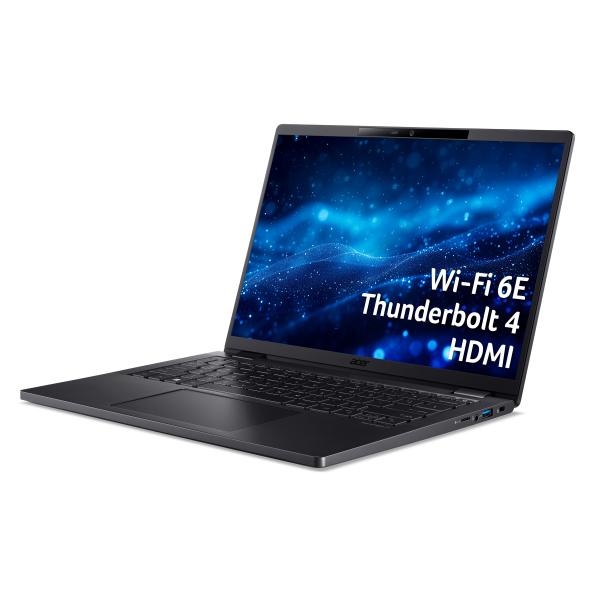 Acer TravelMate P6 TMP614-53-TCO Intel Core i7 i7-1355U Computer portatile 35,6 cm [14] WUXGA 16 GB LPDDR5-SDRAM 512 GB SSD Wi-Fi 6E [802.11ax] Windows 11 Pro Nero (TMP614-53 I7-1355U 16GB/512GB W11P) - Versione UKAcer4711121715983NX.B0AEK.002