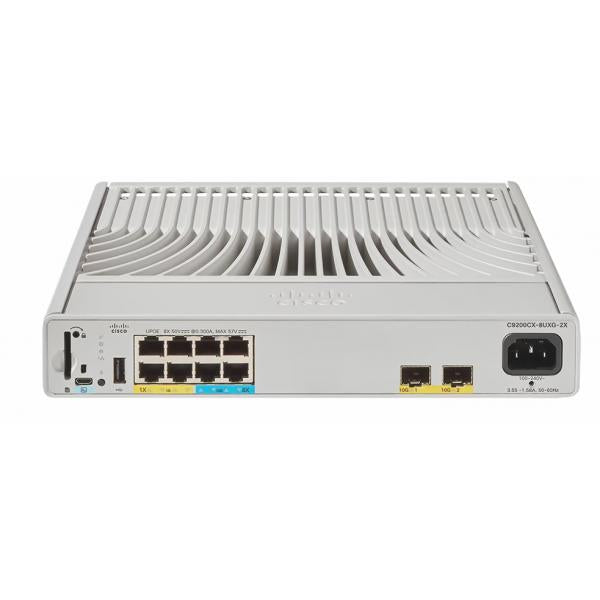 Cisco Catalyst C9200CX-8UXG-2X-A switch di rete Gestito L2/L3 Supporto Power over Ethernet [PoE] Grigio (CATALYST 9000 COMPACT SWITCH 8 - UPOE WITH 4XMGIG 240W A)Cisco0889728447195C9200CX-8UXG-2X-A