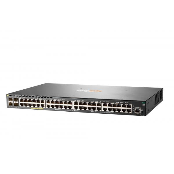 HPE Aruba Networking Aruba 2930F 48G PoE+ 4SFP+ Gestito L3 Gigabit Ethernet [10/100/1000] Supporto Power over Ethernet [PoE] 1U Grigio (HPE Networking Aruba 2930F 48G PoE+ 4SFP+ Switch)HpeJL256A