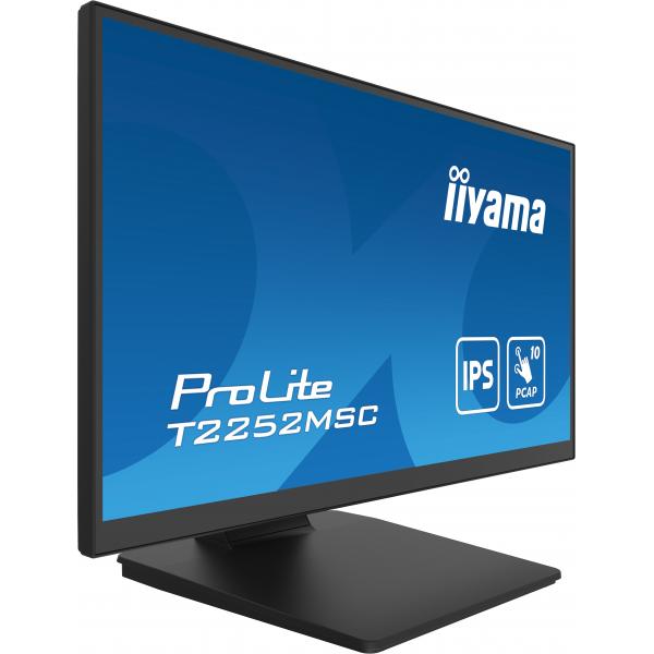 Iiyama ProLite T2252MSC-B2 Monitor PC 54,6 cm [21.5] 1920 x 1080 Pixel Full HD LCD Touch screen Nero (iiyama ProLite T2252MSC-B2 21.5' IPS PCAP Edge-to-Edge 10pt Touch Screen)Iiyama4948570121809T2252MSC-B2