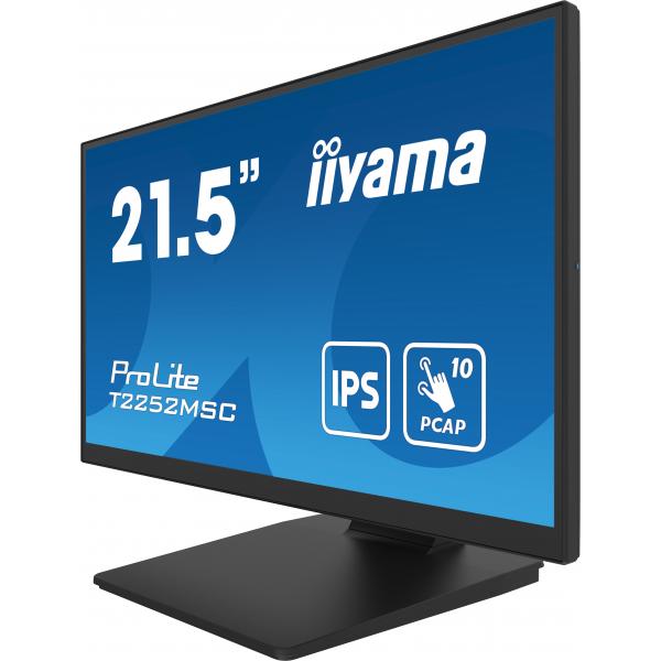 Iiyama ProLite T2252MSC-B2 Monitor PC 54,6 cm [21.5] 1920 x 1080 Pixel Full HD LCD Touch screen Nero (iiyama ProLite T2252MSC-B2 21.5' IPS PCAP Edge-to-Edge 10pt Touch Screen)Iiyama4948570121809T2252MSC-B2