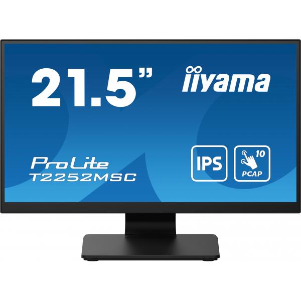 Iiyama ProLite T2252MSC-B2 Monitor PC 54,6 cm [21.5] 1920 x 1080 Pixel Full HD LCD Touch screen Nero (iiyama ProLite T2252MSC-B2 21.5' IPS PCAP Edge-to-Edge 10pt Touch Screen)Iiyama4948570121809T2252MSC-B2