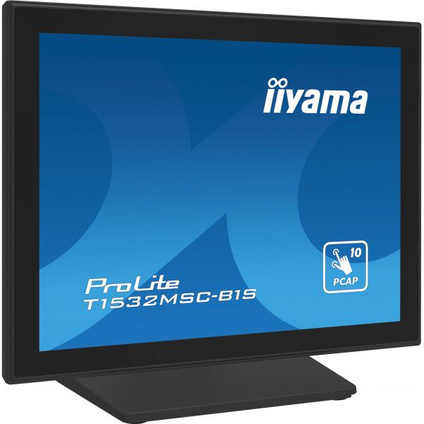 Iiyama ProLite T1532MSC-B1S Monitor PC 38,1 cm [15] 1024 x 768 Pixel XGA LCD Touch screen Nero (15IN 38CM PCAP BEZEL FREE FRONT - 10P TOUCH 1024X768 SPEAKERS VGA)Iiyama4948570122097T1532MSC-B1S