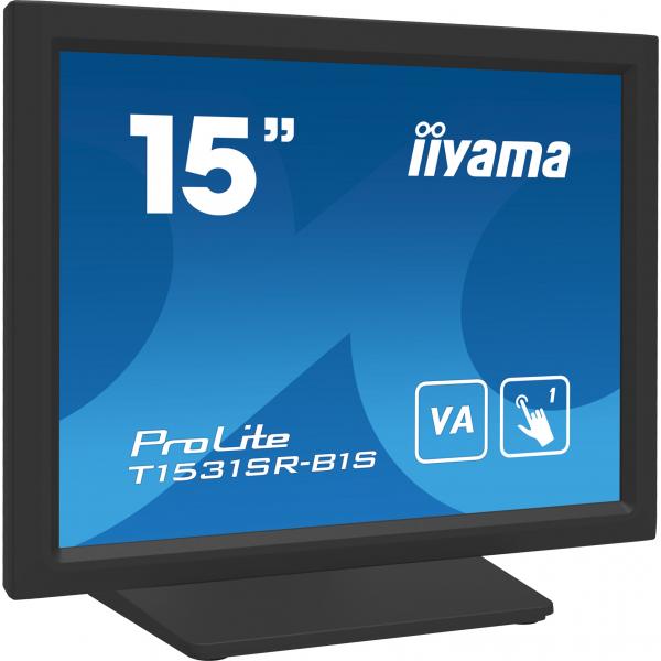 Iiyama T1531SR-B1S monitor POS 38,1 cm [15] 1024 x 768 Pixel XGA Touch screen (iiyama T1531SR-B1S POS monitor 38.1 cm [15'] 1024 x 768 pixels XGA Touchscreen)Iiyama4948570122073T1531SR-B1S