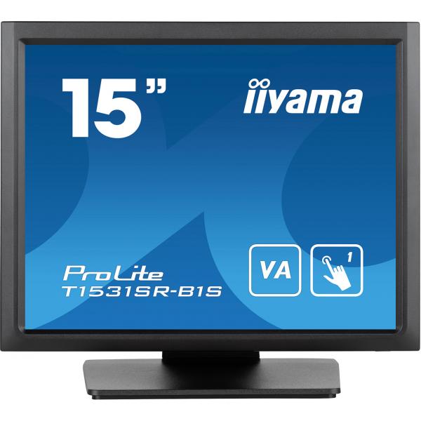 Iiyama T1531SR-B1S Monitor PC 38,1 cm [15] 1024 x 768 Pixel XGA LCD Touch screen Nero (iiyama ProLite T1531SR-B1S computer monitor 38.1 cm [15'] 10)Iiyama4948570122073T1531SR-B1S
